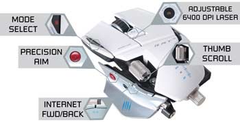 Mad Catz R.A.T. 9 Wireless Gaming Mouse - Precision Aim Mode