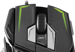 Mad Catz M.M.O. 7 Gaming Mouse - Dual ActionLock Buttons Enable Fatigue-Free Gaming