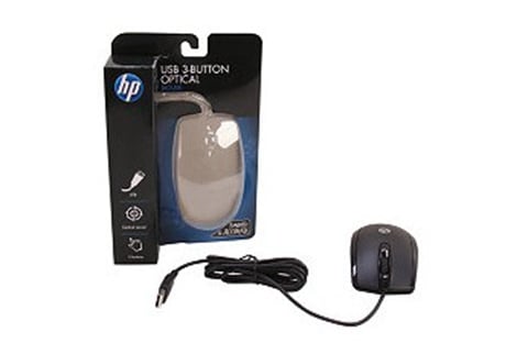 HP KY619AA#ABA Black Wired Optical Mouse 