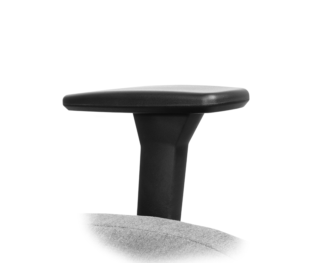 One padded armrest are moving toward different directions.