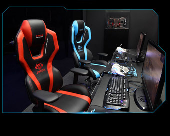 E-Blue PC - Gaming Chair - Auroza Gaming Chair-BLUE