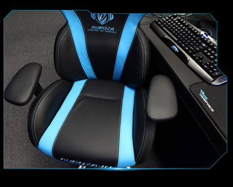 E-Blue PC - Gaming Chair - Auroza Gaming Chair-BLUE
