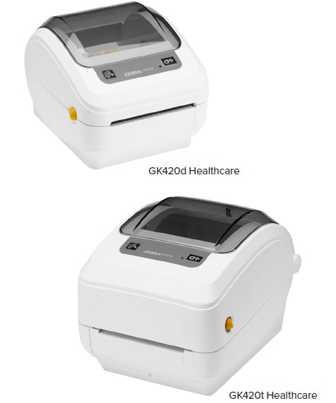 Zebra GK420d Healthcare and GK420t Healthcare Desktop Printers