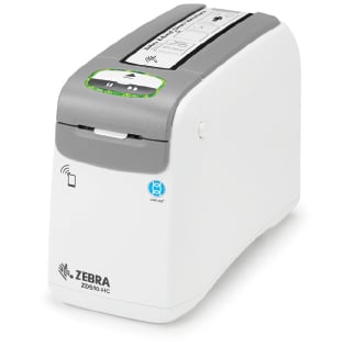 Zebra ZD510-HC Wristband Printer Angled Down to the Left