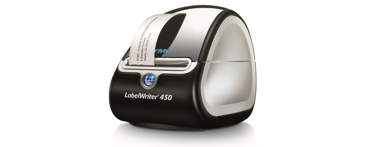 front view of Dymo LabelWriter 450 angled to left