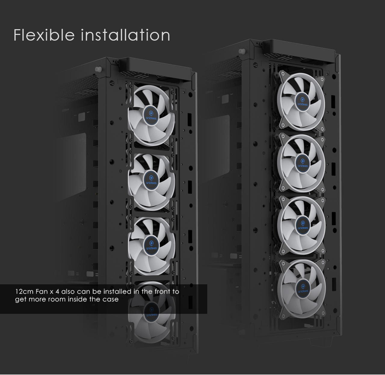 anidees AI Crystal XL AR V2 Tempered Glass Full Tower ATX Case