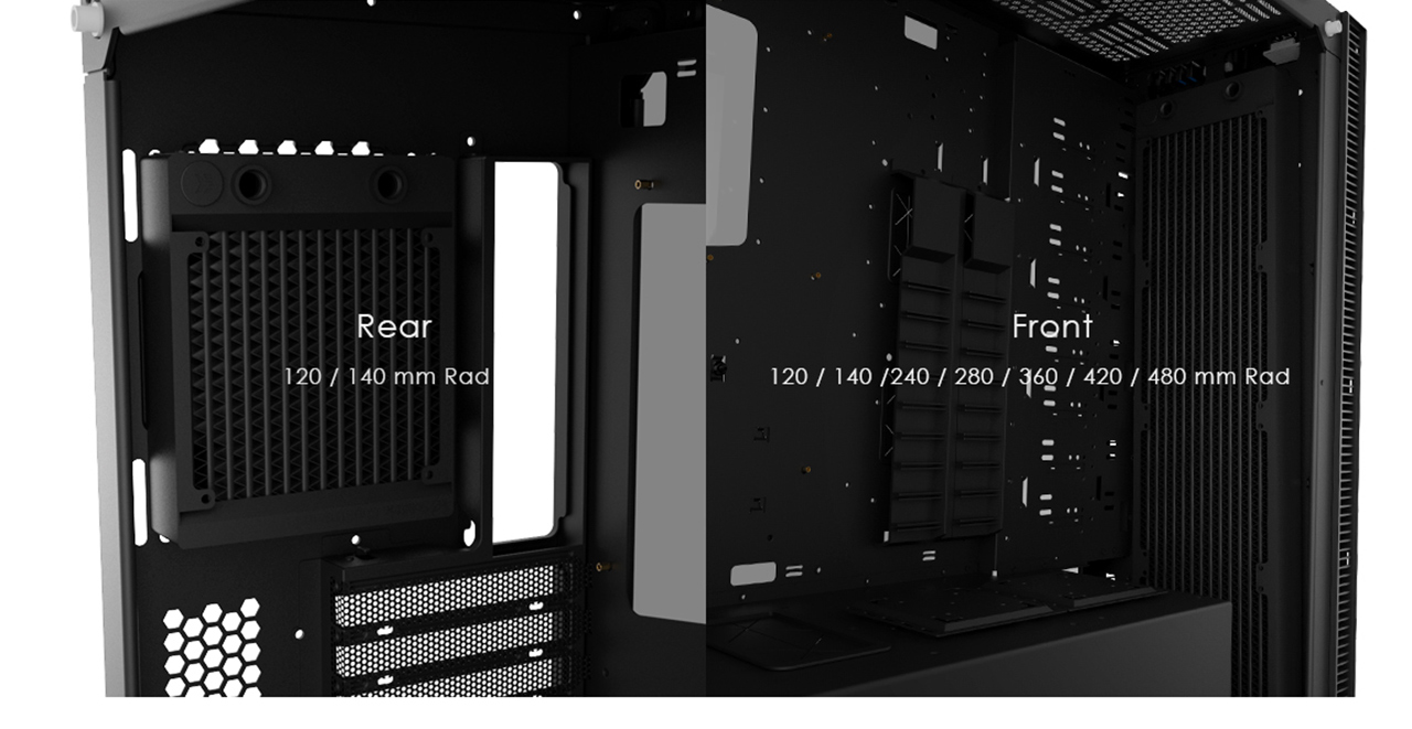 anidees AI Crystal XL AR V2 Tempered Glass Full Tower ATX Case