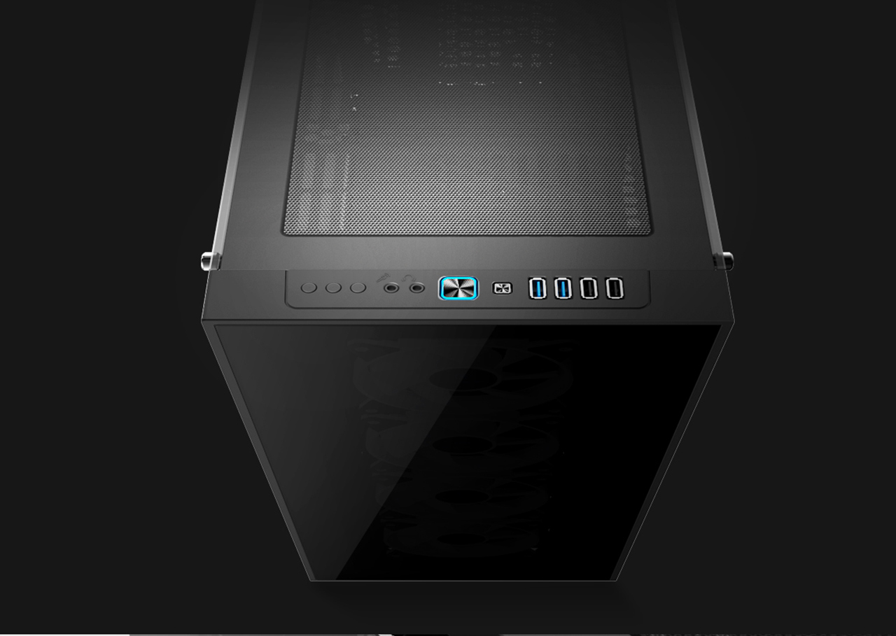 anidees AI Crystal XL AR V2 Tempered Glass Full Tower ATX Case