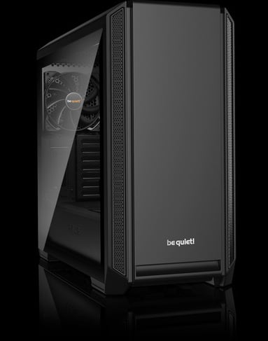  be quiet! Silent Base 601 ATX Midi Tower PC Case, 2  Pre-Installed Pure Wings 2 140mm Fans, 10mm Extra Thick Insulated mats, Black