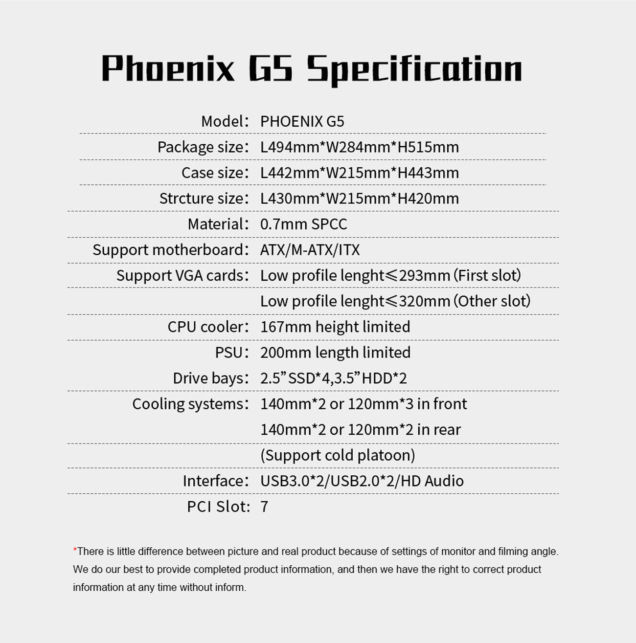 Segotep Phoenix G5 case