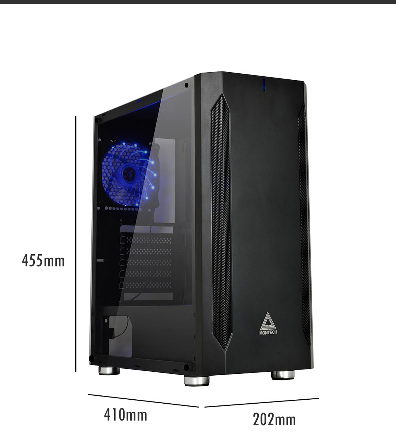 Montech FIGHTER 400 ATX Mid-Tower Computer Gaming Case