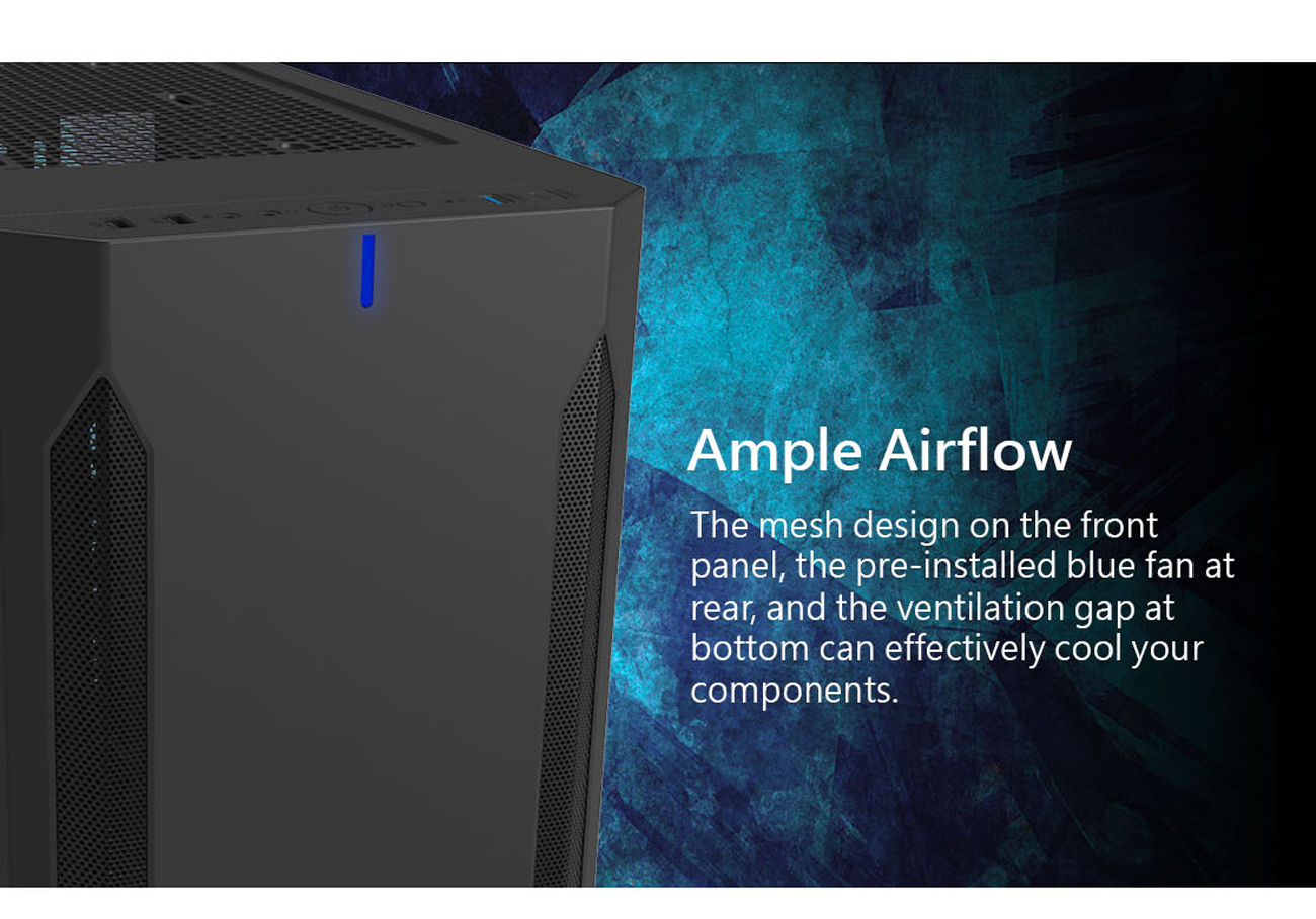 Montech FIGHTER 400 ATX Mid-Tower Computer Gaming Case