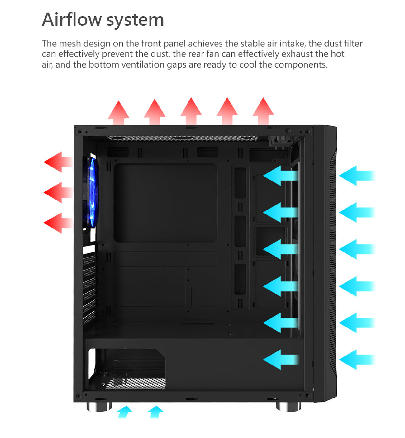 Montech FIGHTER 400 ATX Mid-Tower Computer Gaming Case