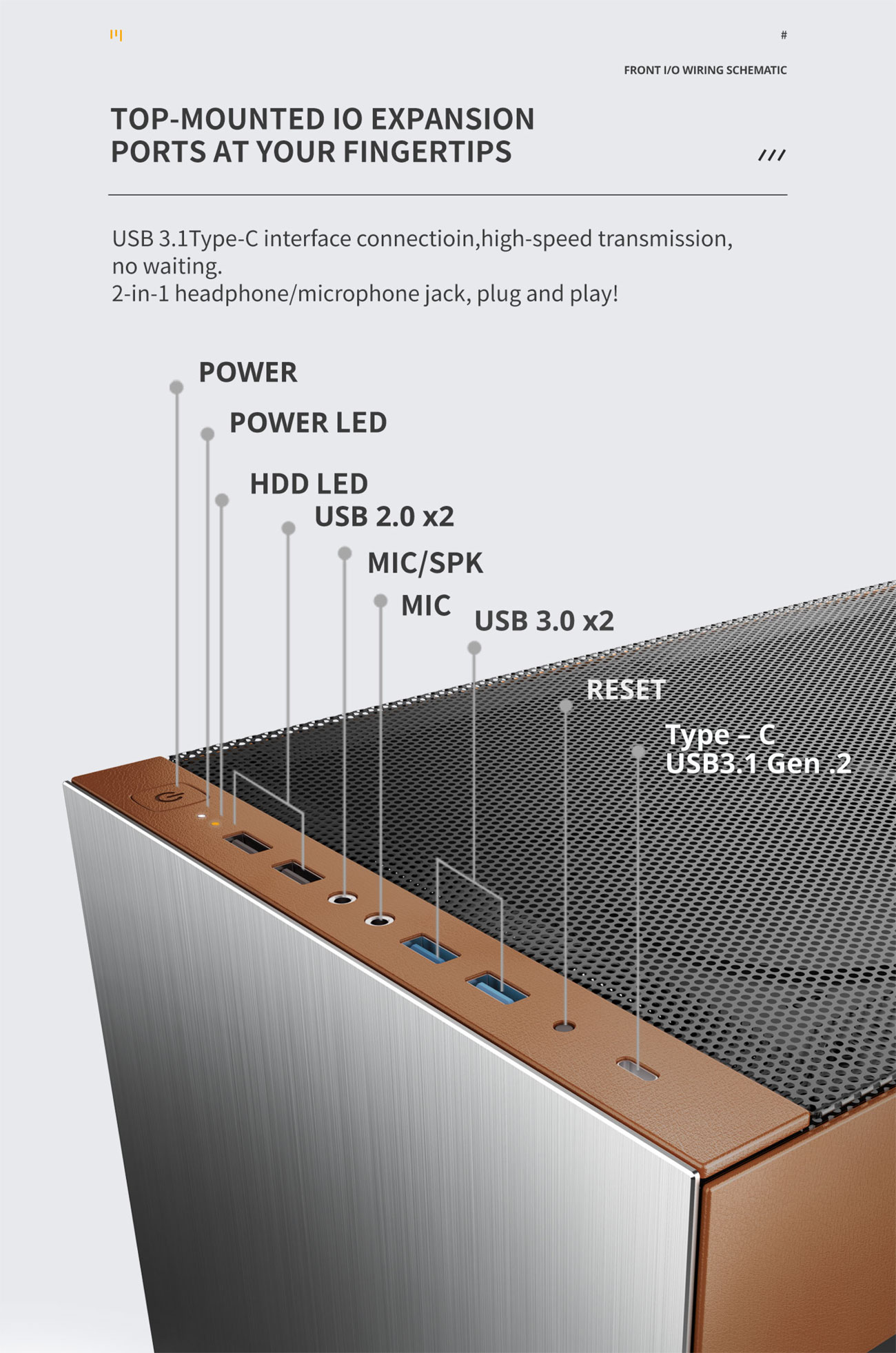 Geometric Future M8 Cowboy Mid Tower Case