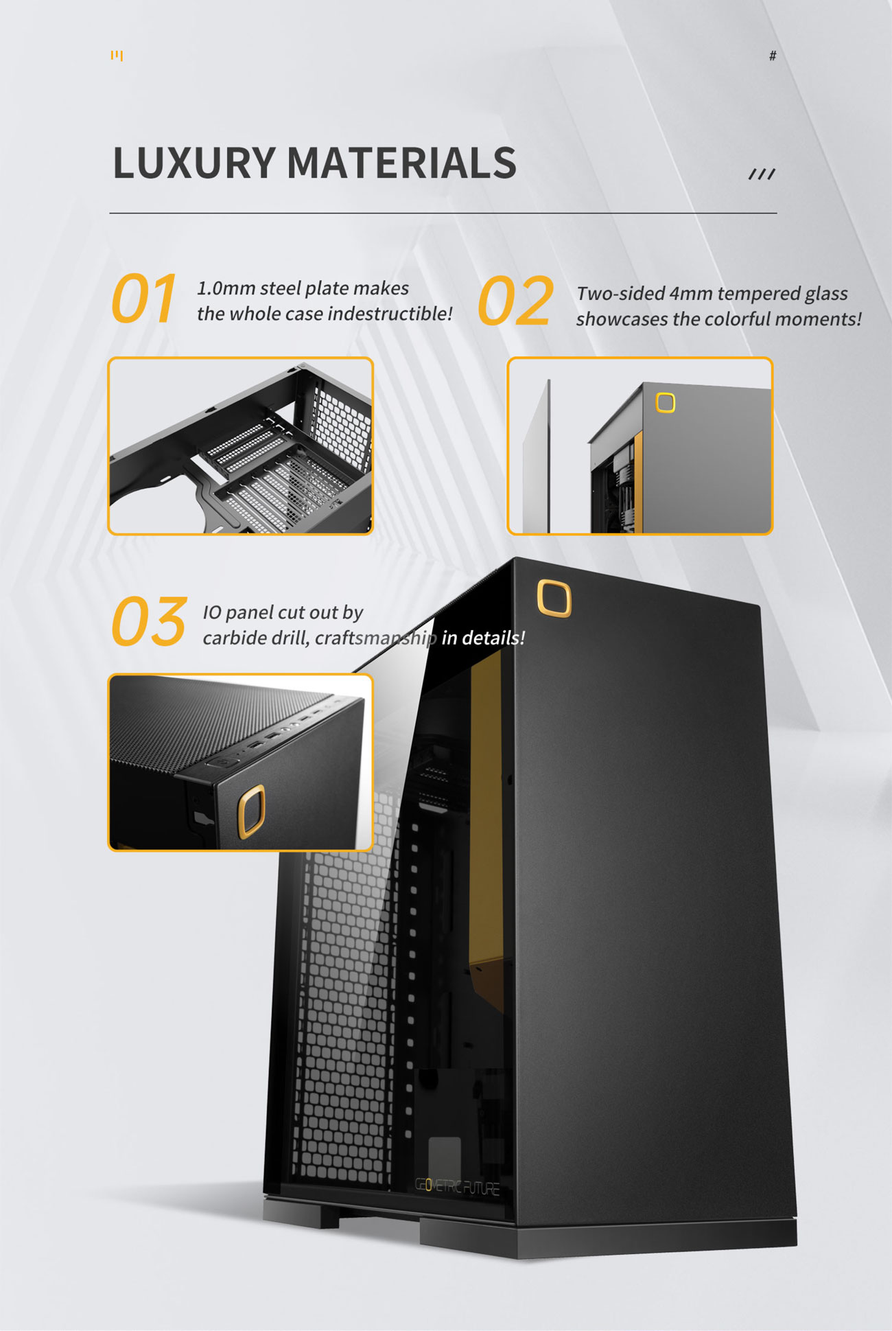 Geometric Future M8 Lohan Black Mid Tower