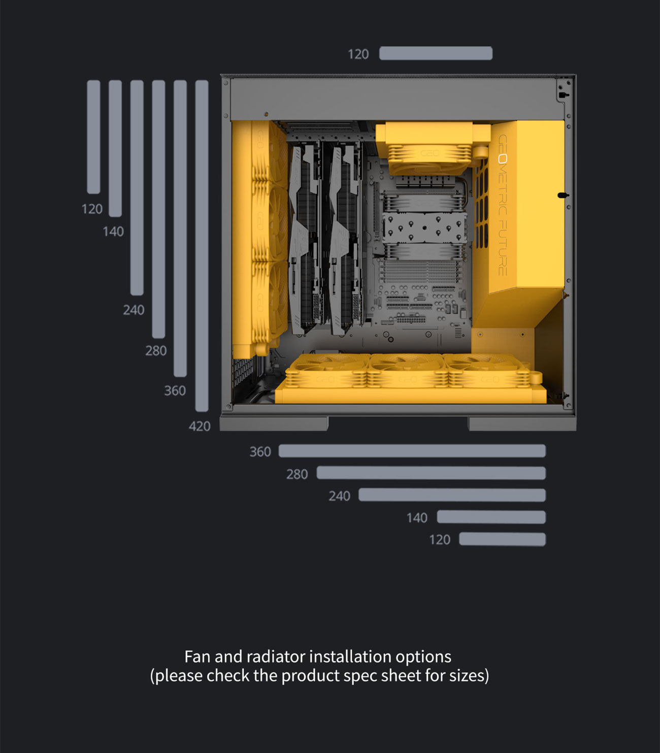 Geometric Future M8 Lohan Black Mid Tower