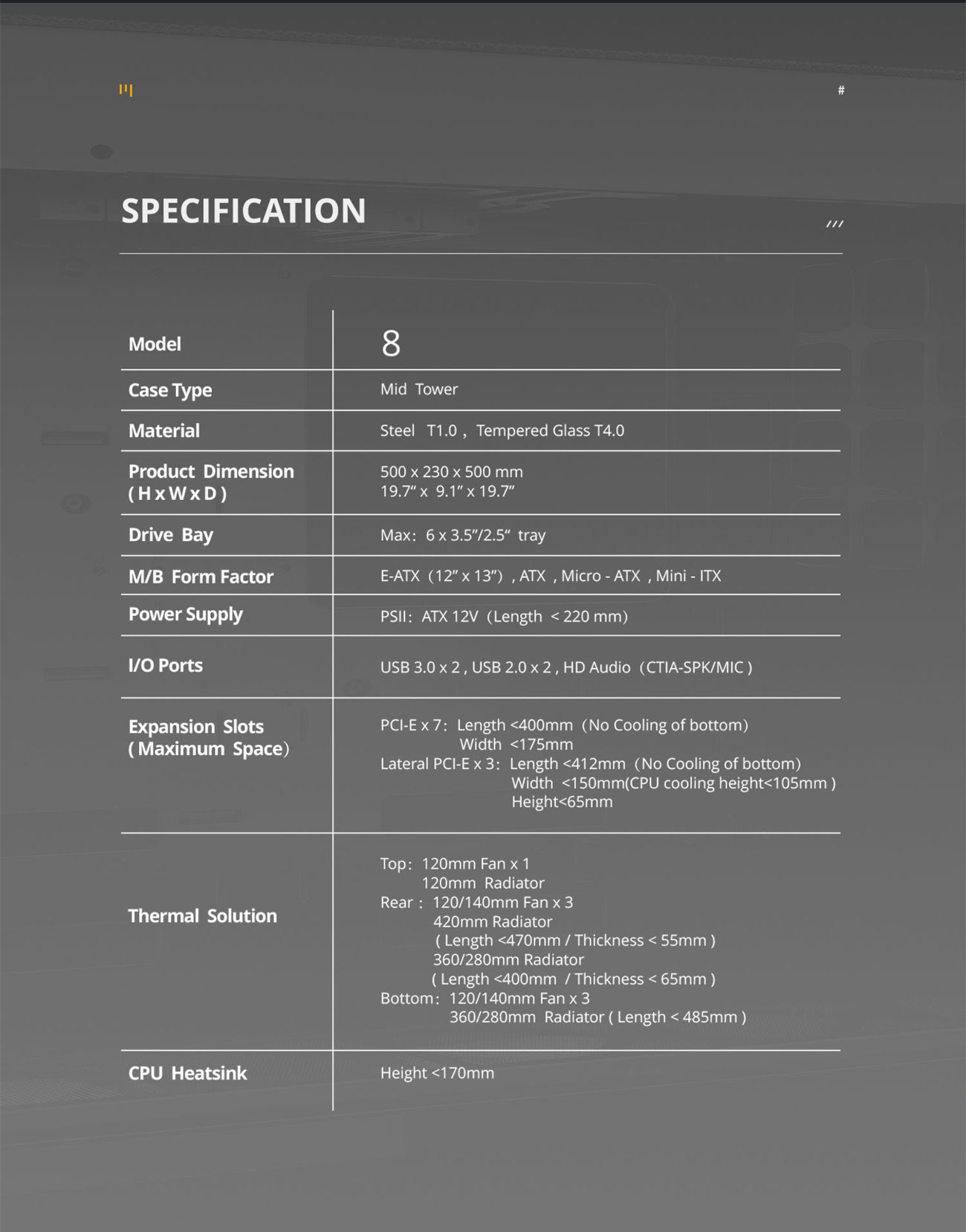 Geometric Future M8 Lohan Black Mid Tower