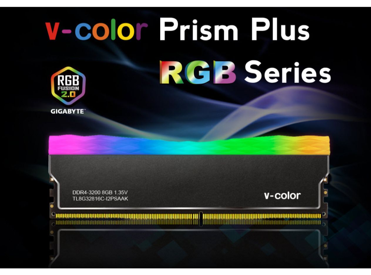 v-color Prism Plus RGB DDR4 Desktop Memory Ram