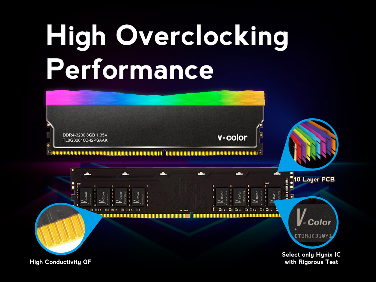v-color Prism Plus RGB DDR4 Desktop Memory Ram