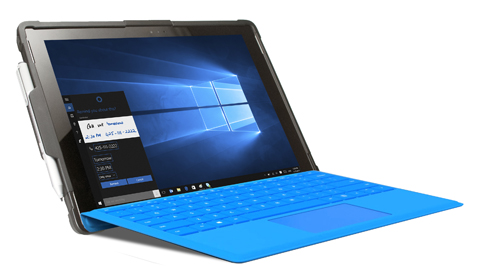 Security Case with Kickstand and Anti-Theft Cable for Surface Pro 4 