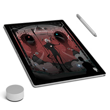a tablet and a stylus