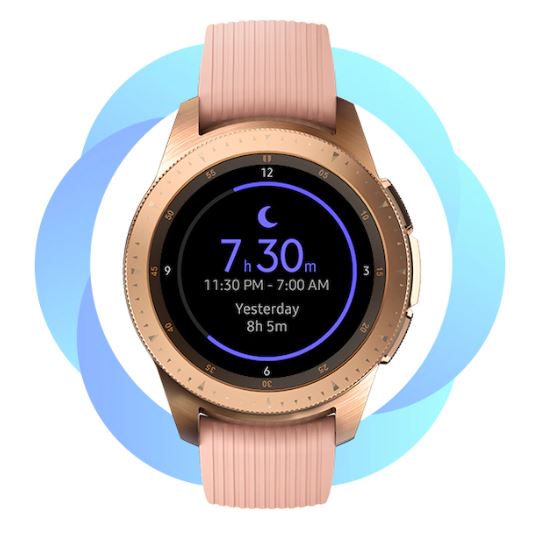 The display of a watchi shows the duration of time you were asleep last night