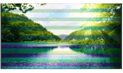 a scenery without flicker-free effect