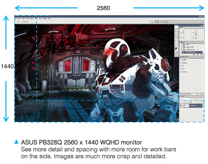 effect of the ASUS monitor with 1920x1080