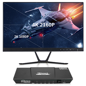 TESmart 1x4 4 Ports HDMI Powered Splitter