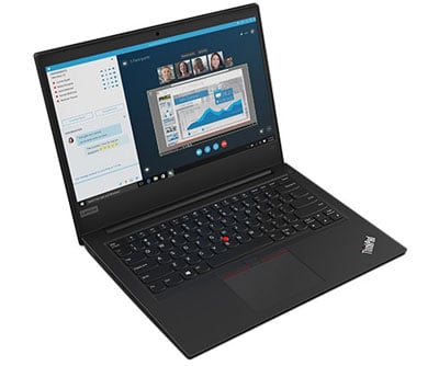 Lenovo ThinkPad E495 showing Skype interface