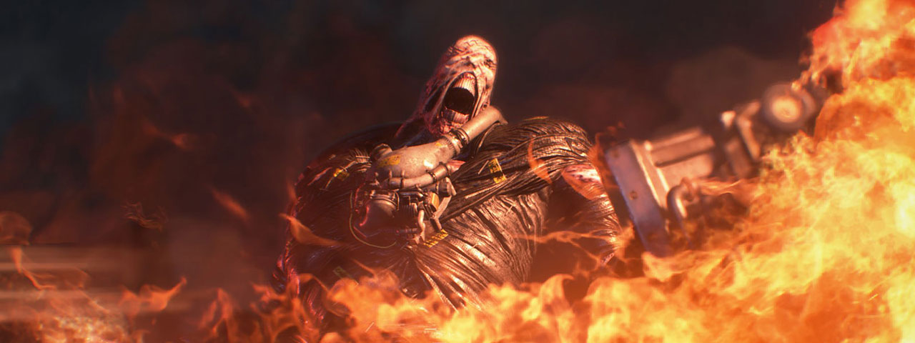 Nemesis screams as flames engulf them.  