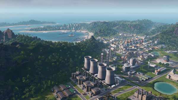 Tropico 6 Overlooking Industrial Area of Island City