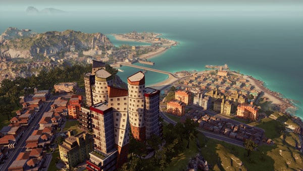 Tropico 6 Bird's Eye View Overlooking Residential and Tourist Area of Island City