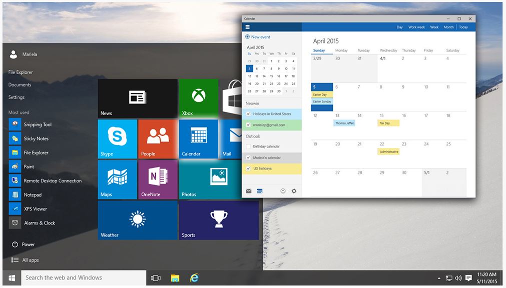Windows 10 has easy controls for opening, minimizing, maximizing, and closing apps.