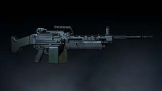 World War Z Weapon Art Showing a Machine Gun