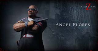 World War Z Character Art Showing Angel Flores