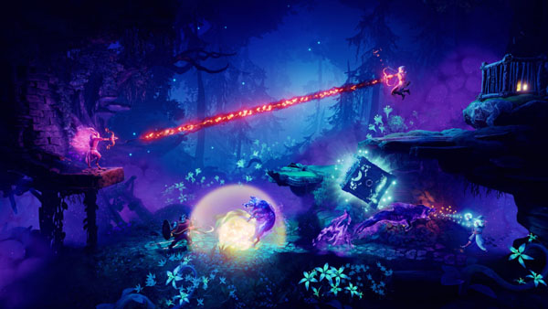 Trine Screenshot Blue Night OUtdoor Level
