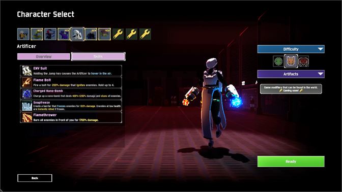 screenshot for Risk of Rain 2 showing character select