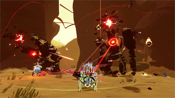 screenshot for Risk of Rain 2 showing fighting scene