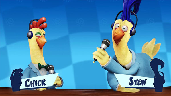 CTR-TV Chicken Announcer Chick & Stew