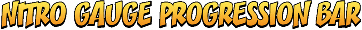 Nitro Gauge Progression Bar Graphic Text