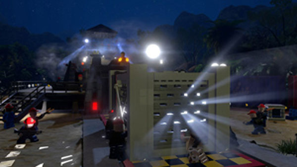 Opening Scene from Jurassic Park redone in LEGO form