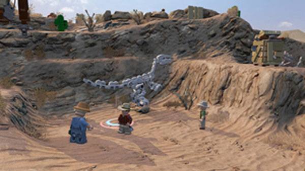 Archaeology scene from Jurassic Park redone in LEGO form