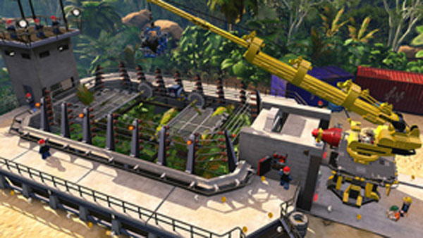 Raptor cage from Jurassic World redone in LEGO form
