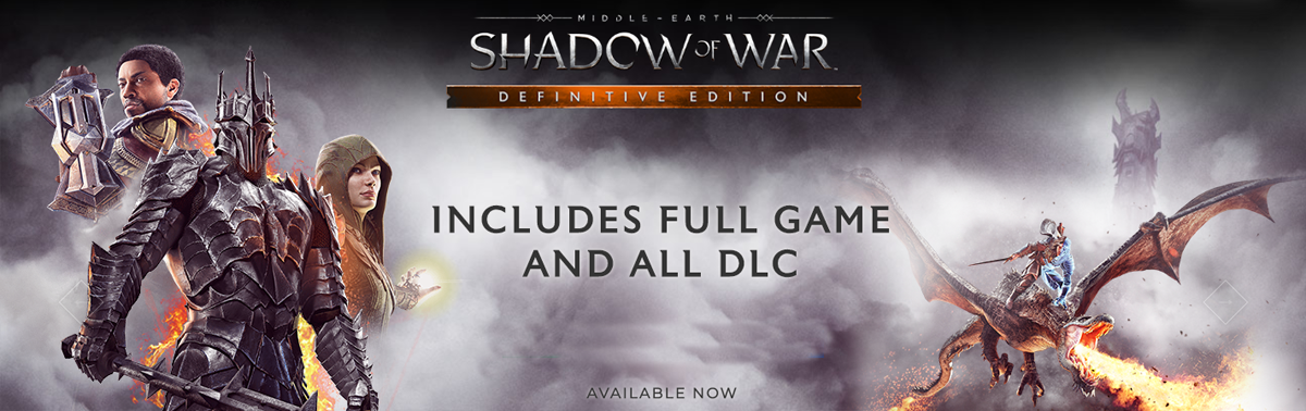  Middle-Earth: Shadow of War Definitive Edition - Xbox One : Whv  Games