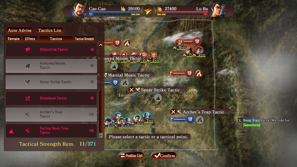 Combat experience enhanced by War Councils and Tactics