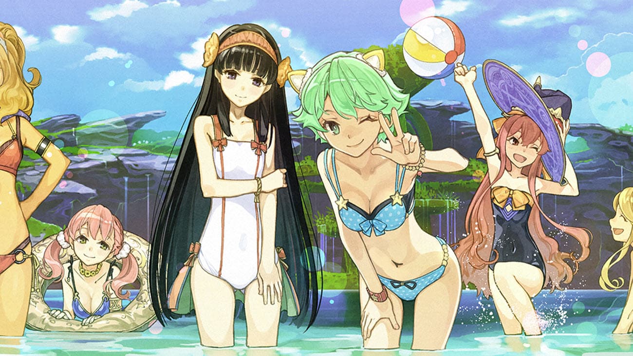 four girl characters from Atelier Shallie