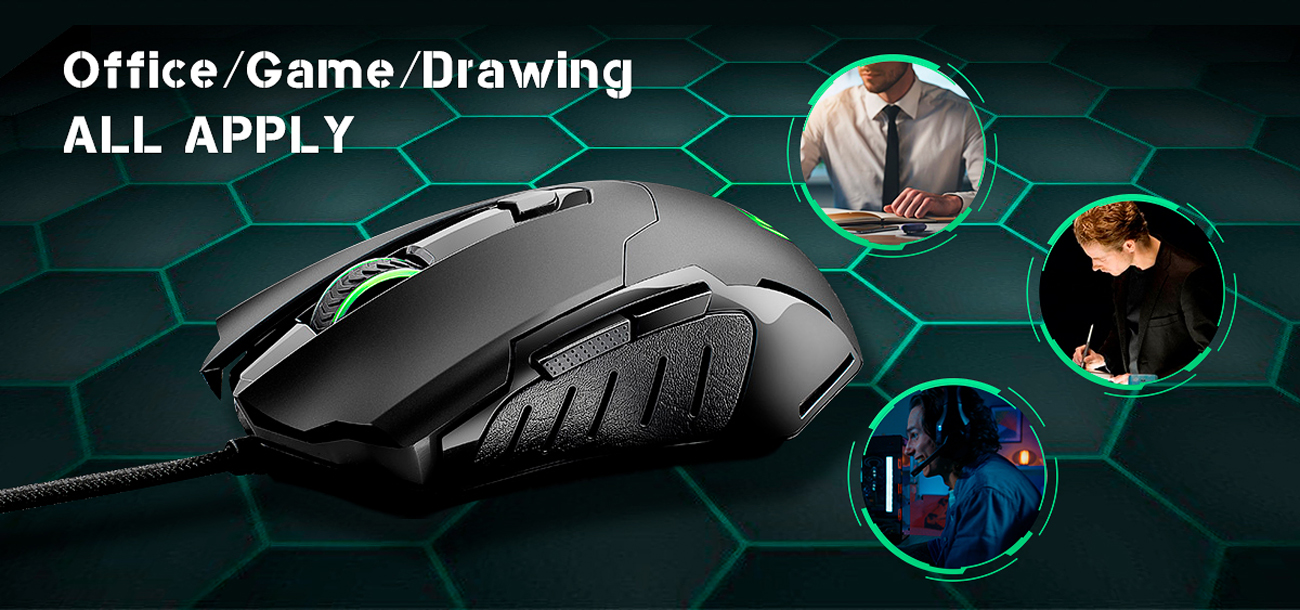 Windows Xp Pc Mouse TROPRO Gaming Mouse Wired Breathing Light Ergonomic Game USB Computer ...