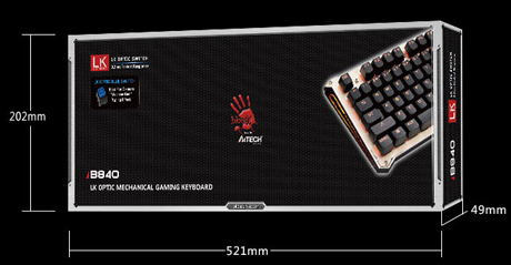 Bloody B840 Light Strike LK Optical Mechanical Gaming Keyboard