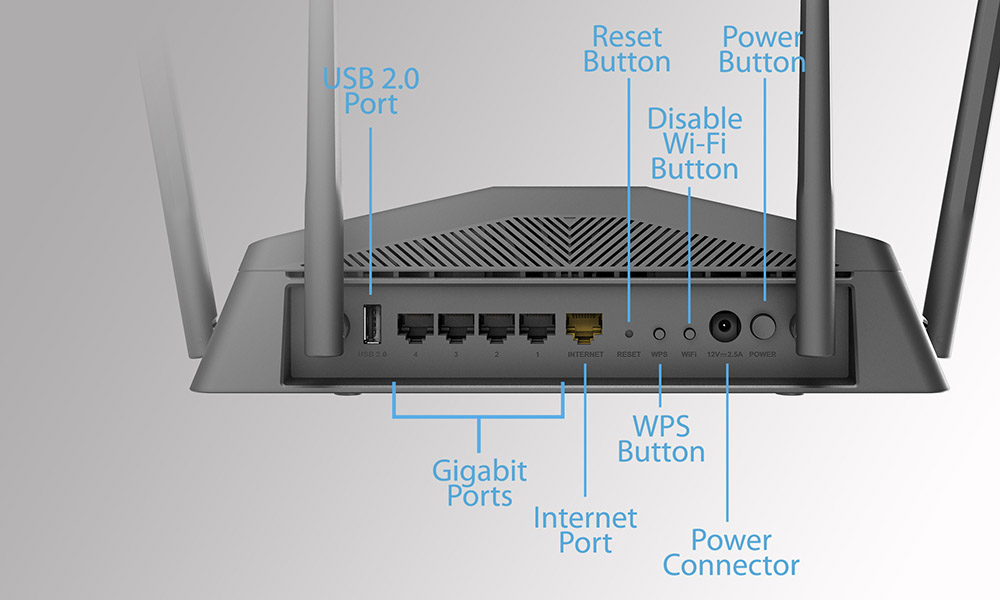 Routeur Gigabit Wi-Fi à haute puissance Smart AC2600 - DIR-2640 – D-Link  Shop Canada